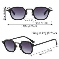Nuevos Gafas De Sol Cuadradas Pequeñas Moda Retro Punk Unisex Vintage Trendy Con Protección UV400 Para Conducir Ópticas De Moda - details 1