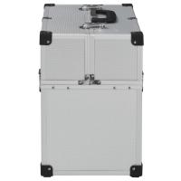 vidaXL Caja de herramientas aluminio plateado 38x22,5x34 cm - details 4