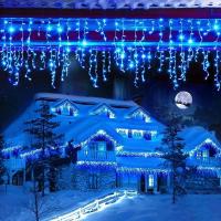 Luces De Hielo LED Para Jardín Y Fiestas Decoración De Navidad Guirnalda De Luces De Encaje 5M 0.4-0.6m 110V 220V Para Bodas Y Cumpleaños - details 11