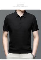 Camisa Polo Para Hombre Verano Manga Corta Seda Helada Fresca Y Transpirable Antisudoración Estilo Casual Negocios - details 31