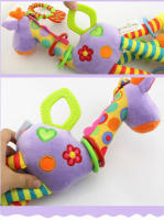 Juguete De Peluche Divertido Giraffa Chroma Campana Para Niños Colgante Para Carrito De Bebé Juguete Suave Musical Que Facilita La Prehensión En Niños Regalo Para Bebés De 0 a 24 Meses - details 11