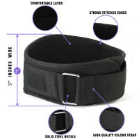 Cinturón De Pesas Para Gimnasio Y Levantamiento De Pesos Para Hombres Y Mujeres Soporte De Espalda Para Squat Y Dip Correa De Cintura Para Powerlifting Y Barbells - details 4