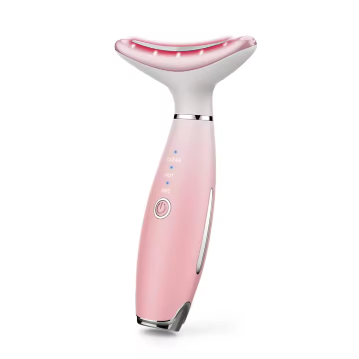 DAM. Masajeador ultrasónico para cara y cuello con tratamiento de luz LED. Limpieza, calor y EMS. 8,5x3,9x13,5 cm - 1