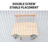 Juguete De Aire Libre Para Pájaros CAWAII KENNEL Percha De Madera Para Periquitos Con Cuentas De Masticar Juguete De Juego Para Pájaros En Jaula - details 4