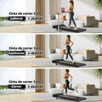 Cinta de Andar con Inclinación del 9%, 2.5HP Walking Pad, Cinta de Correr Capacidad de Carga 120KG, 1-6km/h, Adecuado para Uso Casa o Debajo del Escritorio Caminadora Electrica para Casa con Control Remoto - details 2