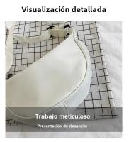 Bolso Transversal De Dumpling Para Mujer Gran Capacidad De Viaje Color Sólido Bolsa De Pecho Diseñada Para Mujeres Diario Calle Fanny Packs - details 3