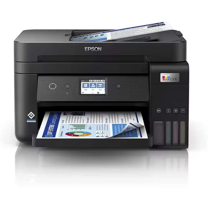 Impresora multifunción de inyección de tinta Epson EcoTank ET-4850 (A4, impresión, copia, escaneo, fax, sistema de tanque de tin - 1