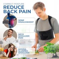 Corrector De Postura Para Hombres Y Mujeres Soporte Lumbar Espalda Y Hombros Alivio Del Dolor Memoria Muscular Rectificador De Postura - details 6