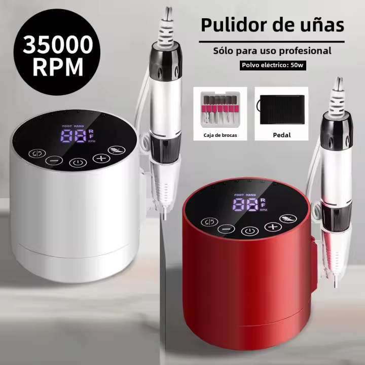 Taladro Eléctrico Inalámbrico Para Arte De Uñas Con Conector USB Set De Remoción De Esmalte Pulidora De Uñas De Bajo Ruido - 1