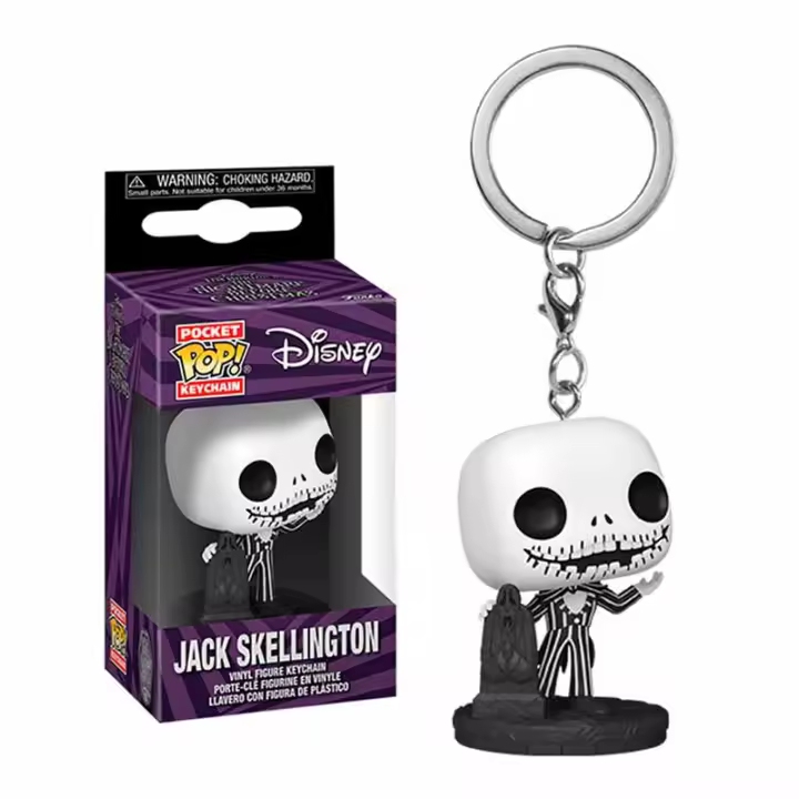 Funko Pop! Llavero Disney Pesadilla antes de Navidad, Jack Skellington - 1