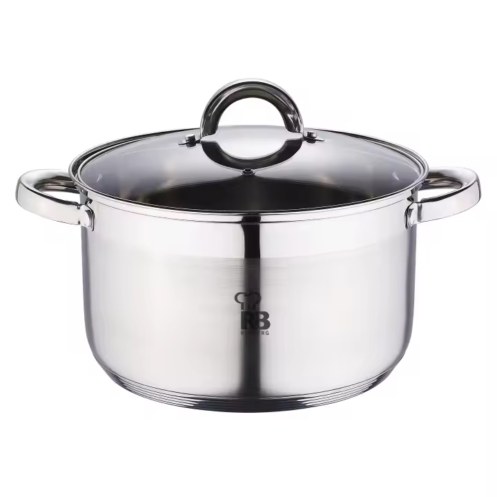 RENBERG | CACEROLA 28X16,5CM 9L ACERO INOXIDABLE INDUCCIÓN CON TAPA ALEXANDER - 1