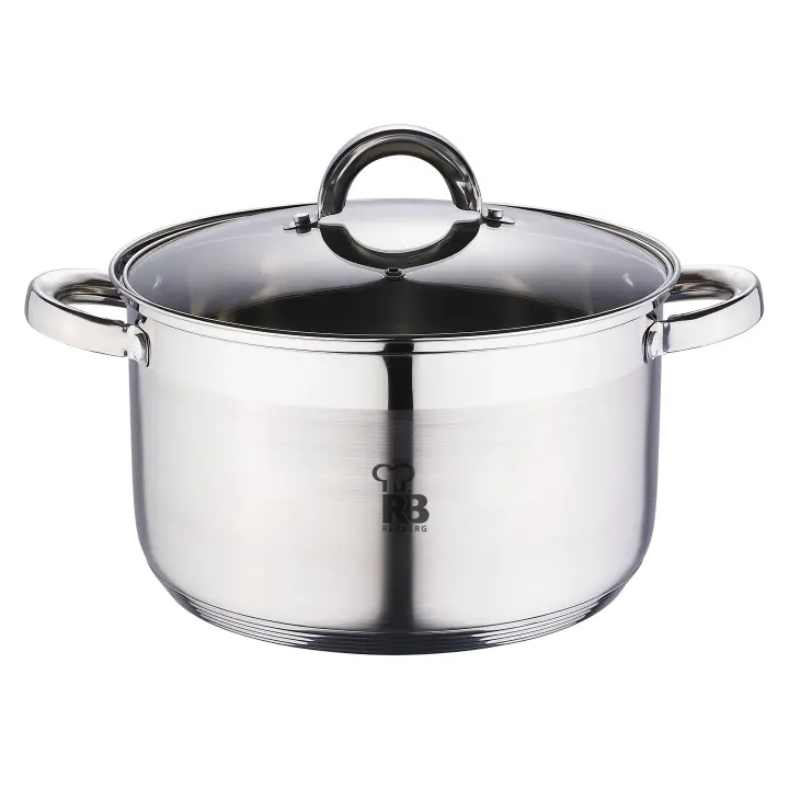 RENBERG | CACEROLA 28X16,5CM 9L ACERO INOXIDABLE INDUCCIÓN CON TAPA ALEXANDER - 1