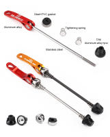Hub De Liberación Rápida BLOOKE DT100 QR Para Bicicleta De Montaña Y Carretera Con Palancas De Acero Pines De Rueda Delantera 100mm Y Trasera 135mm - details 3
