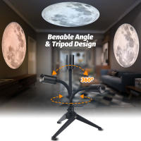 Lámpara De Noche Proyectora De Luna Con 3 Colores Ajustables Y Luz LED USB Decoración De Pared Y Techo Regulable Brillo - details 5