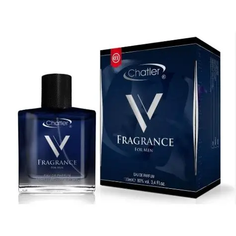 EAU DE PARFUM V FRAGANCE MEN 100ML------SUPERTOP VENTAS----MARCA CHATLER----DURACIÓN LARGA 8 HORAS---PERFUME TOP PARA HOMBRES - 1