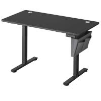 Escritorio Eléctrico Regulable en Altura con 4 Alturas de Memoria, Bolsillo de Almacenamiento, Ideal para Oficina en Casa o Estudio, Blanco, Marrón, Negro, 60x120x72-120 cm - details 12