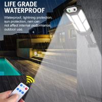 Lámpara Solar LED Potente Con Sensor De Movimiento Impermeable Luz De Jardín Solar Moderna Para Calle Y Paseo Exterior - details 5