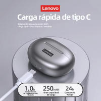 Lenovo auriculares inalámbricos LP5 Bluetooth originales, cascos deportivos impermeables, para juegos, compatible con todos los teléfonos móviles (Grises) - details 0