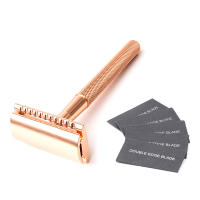 Afeitadora De Seguridad Clásica Doble Hoja Para Hombres Y Mujeres Eliminación De Vello Manual Con Cuchillas Y Portadores Reemplazables - details 3