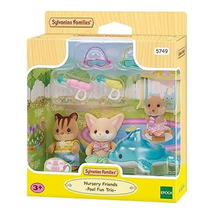 Sylvanian Families - Amigos De La Guardería Fiesta en la piscina 5749 - 1