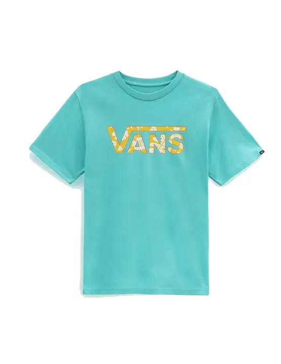 Camiseta Vans 'Classic Logo Fill' Junior Turquesa - 1