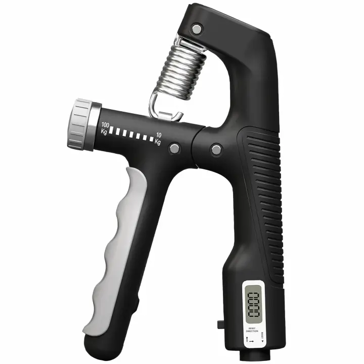 Fortalecedor de agarre de mano, Resistencia ajustable de 22 a 220 Libras (10 to 100 kg), de antebrazo ejercitador, entrenamiento de fuerza de agarre, paquete de 1 - 1