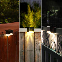 1pc/4pcs Luces Solares Para Piso Exterior Impermeables LED Para Escaleras Pared Patio Jardín Instalación Por Montaje - details 6