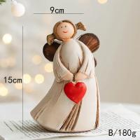 Estatua De Ángel De Navidad En Resina Decoración De Mesa Para Celebraciones Matrimoniales Y Regalo De Amor Niña Rural Pastoral - details 6