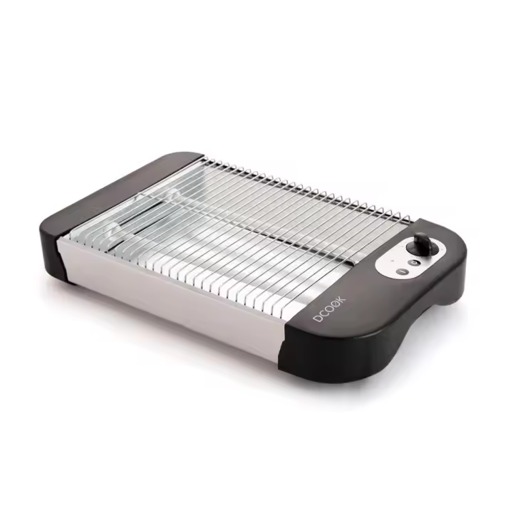 Tostador horizontal Gallery Dcook 600W 7 potencias negro 24x19,5 cm - 1