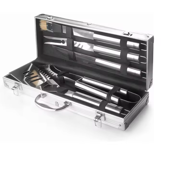 Lacor Maletín Utensilios Barbacoa Forrado | 5 Piezas Inox y Lavavajillas - 1