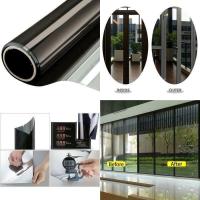 Película De Espejo Unidireccional Para Ventanas Adhesiva Reflector Solar Protector De UV Para Vidrio De Hogar Y Coche DIY Tela De Vinilo Privacidad - details 1