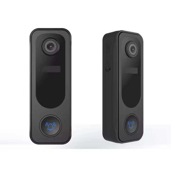 Timbre con video 2K, intercomunicador de voz inalámbrico, monitoreo wifi, visión nocturna HD, timbre inteligente, cámara electrónica tipo ojo de gato - 1