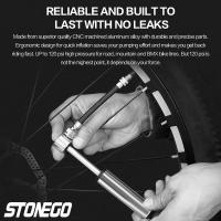 Bomba De Bicicleta Portátil Ultraligera De Alta Presión 120 PSI Ajuste Para Valvulas Presta/Schrader Bomba De Neumáticos De Motocicleta De Bolsillo - details 4