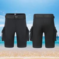 Shorts De Neopreno 3mm Para Buceo Shorts De Buceo Tech Unisex Con Cremallera D Y Agujero De Fuga Para Equipo De Buceo Accesorios De Surf Shorts De Cargo Para Hombres Y Mujeres - details 1