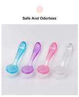 Cepillo De Uñas Suave Portátil Con Cabeza Redonda Para Limpieza De Polvo Y Residuos De Gel UV Y Polvo Accesorio De Manicura Y Pedicura Color Aleatorio - details 6