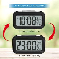 Reloj despertador digital acualizado, Pantalla LED de 4,3 pulgadas con temperatura portátil con Despertadores with Pilas junto a la cama - details 3