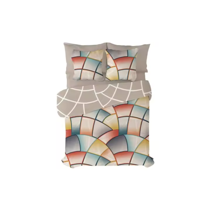 Funda Nórdica Pierre Cardin Lucas Marrón 144 Hilos 240 x 230 cm - 1