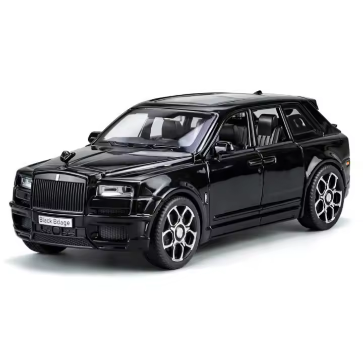 Modelo De Coche Rolls Royce Cullinan SUV a Escala 1:32 En Aleación Con Luz Y Sonido Vehículo De Tierra Para Juguete Colección Metal Compatible Con Edad 14 Años O Más - 1