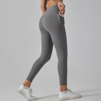 Leggings Para Mujer Con Bolsillos Pantalones De Yoga Para Gimnasio Deporte Fitness De Cintura Alta Control De Abdomen Para Correr Entrenamiento - details 3