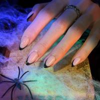 Juego De 24 Uñas Postizas Cortas Para Mujeres Y Niñas Con Diamantes Y Brillos Estilo Francés Cuadradas Blancas Y2K Arte De Uñas Falsas - details 30