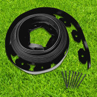 Kit De Aro De Jardín Flexible 5m/10m Con 15/30 Clavos Instalación Sencilla Sin Excavación Para Línea De Jardín Valla De Jardín - details 2