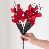 1PC Bouquet De Magnolias Artificiales Para Decoración De Hogar Bodas Navidad Fiestas Fotografía Accesorios Novia - details 10