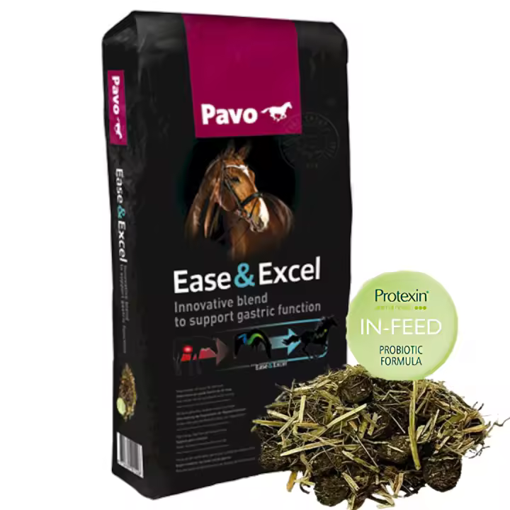 Muesli Innovador para Caballos PAVO Ease & Excel 15 Kg – para Deporte con Sensibilidad Digestiva - 1