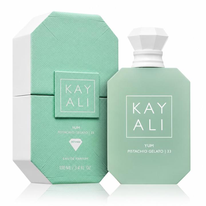 Kayali - Yum Pistachio Gelato 33 Eau de Parfum 100 ml, fragancia gourmand dulce y cremosa con notas de pistacho — oferta en Miravia