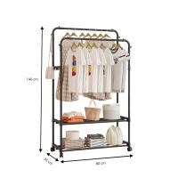 LUTODY - Perchero pie de burro y zapatero ,Con ruedas giratorias y estante para zapatos - Zapatero multifuncional para la casa y el dormitorio - details 10