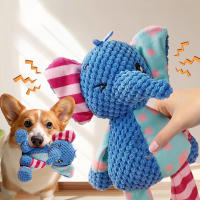 Juguete De Peluche Para Mascotas Juguetes Interactivos De Animales Lindos Mordible Resistente a Masticar Para Perros Juguetes Para Limpieza De Dientes - details 1