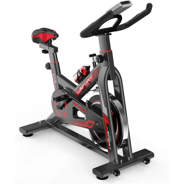 Clover Fitness Bicicleta indoor Tributo 3.0, bicicleta estática para casa con volante de 18kg - 1