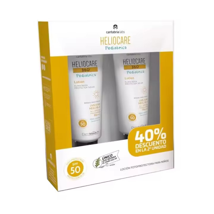 Heliocare duplo pediatrics lotion SPF50 2x200 ml - 1