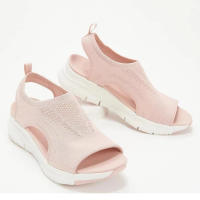 SP Nuevas sandalias casuales de cuña de gran tamaño, sandalias de Verano transpirables con Boca de Pez. - details 0