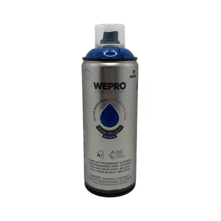 MTN WEPRO AZUL KLEIN 400ml - base agua, alta opacidad, muy duradero, bajo olor, gran adherencia, secado rápido, multisuperficie, para interior y exterior - 1
